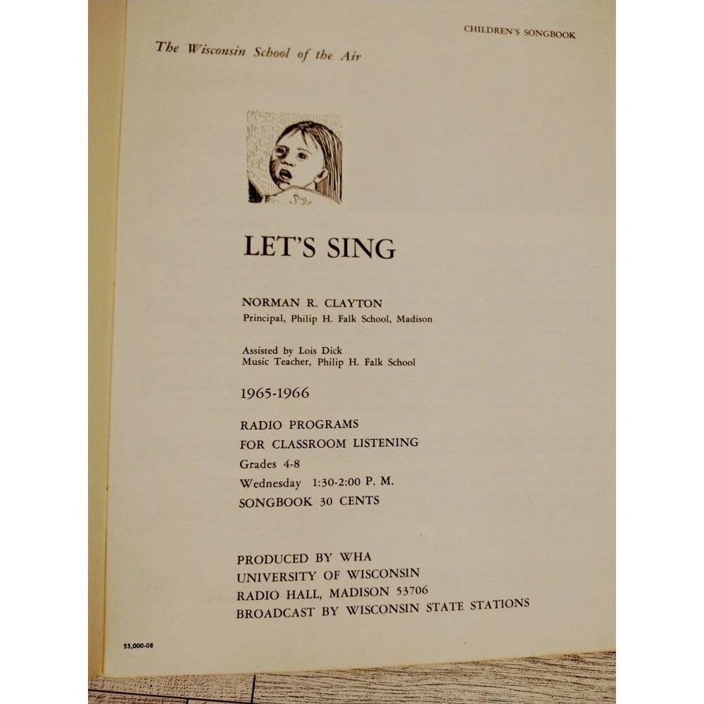 1966 Lets Sing Norman J Clayton Childrens Music Songbook Kids Grades 4-8